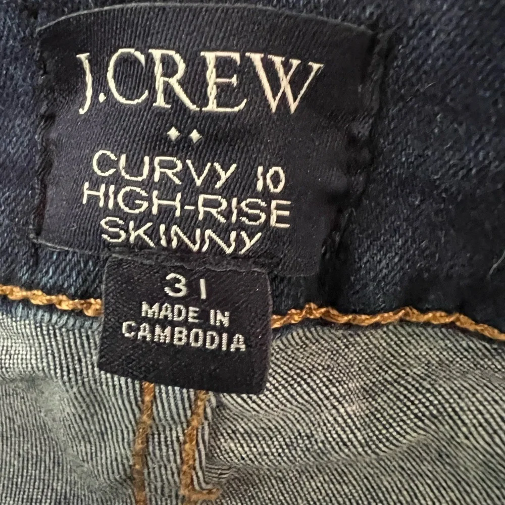 J. Crew Curvy High-Rise Skinny Jeans | Size 31